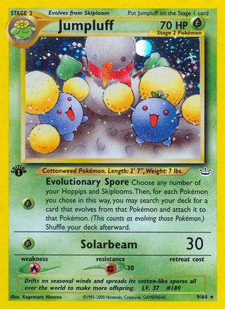 Jumpluff  - 1st Edition Holofoil - Holo Rare
