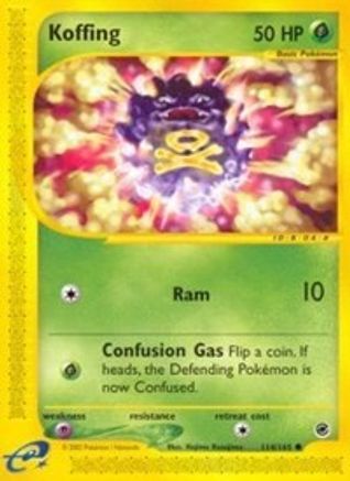 Koffing (114/165) [Expédition : Ensemble de base] 