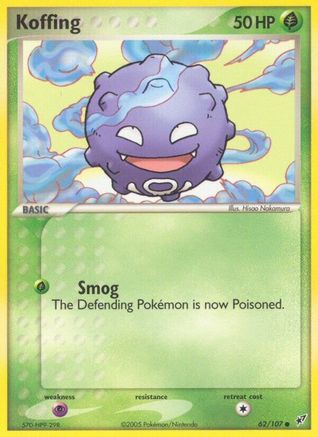 Koffing/107  - Reverse Holofoil - Common