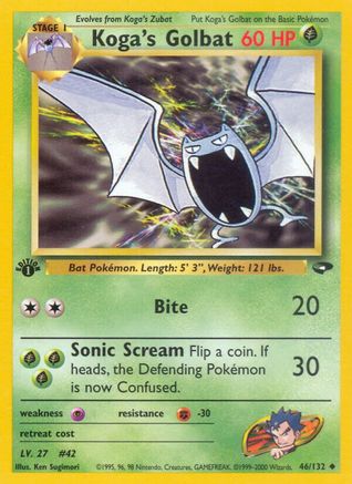 Koga's Golbat 046  - 1st Edition - Uncommon