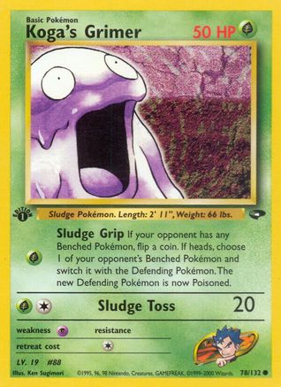 Koga's Grimer 078  - 1st Edition - Common
