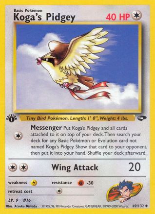 Koga's Pidgey (49) (49) 049  - 1st Edition - Uncommon
