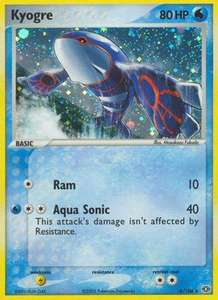 Kyogre - 006/106/106  - Reverse Holofoil - Holo Rare