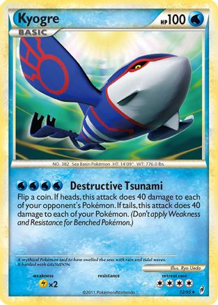 Kyogre  - Holofoil - Holo Rare