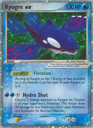 Kyogre ex/100  - Holofoil - Ultra Rare