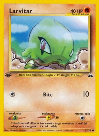 Larvitar 057  - 1st Edition - Common