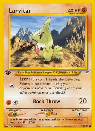 Larvitar 070  - 1st Edition - Common