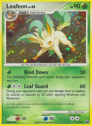 Leafeon (7/100) [Diamant et perle : Majestic Dawn] 