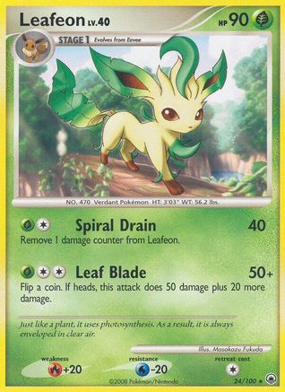 Leafeon (24/100) [Diamant et perle : Majestic Dawn] 
