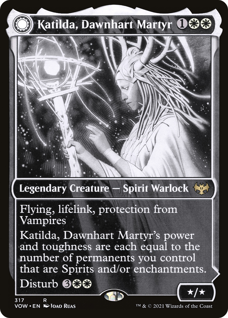 Katilda, martyre de Dawnhart // L'aube montante de Katilda (Showcase Eternal Night) [Innistrad : Crimson Vow] 