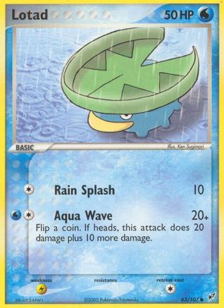 Lotad 063/107  - Reverse Holofoil - Common