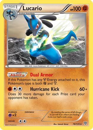 Lucario (78) (78) 078/135  - Holofoil - Holo Rare
