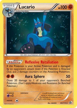 Lucario 080  - Holofoil - Holo Rare