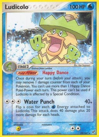 Ludicolo (19/107) (Estampillé) [EX : Deoxys] 