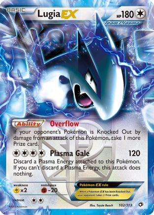 Lugia EX (Team Plasma) 102  - Holofoil - Ultra Rare