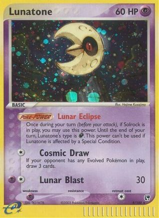 Lunatone  - Holofoil - Holo Rare