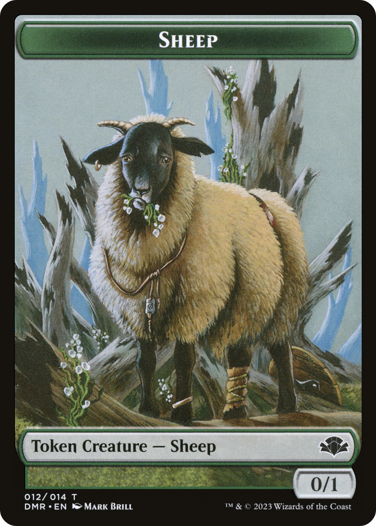 Jeton de mouton [Jetons remasterisés Dominaria] 