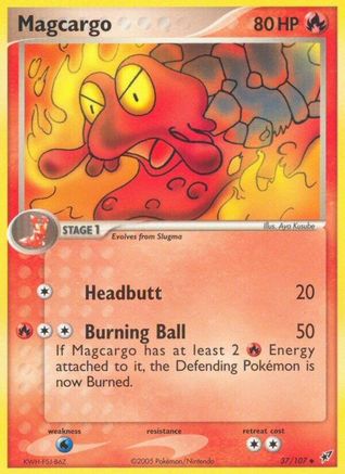 Magcargo (37/107) (Estampillé) [EX : Deoxys] 
