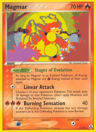 Magmar (21/92) [EX : Créateur de légendes] 