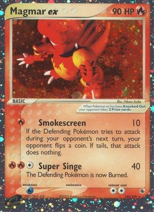 Magmar ex/109  - Holofoil - Ultra Rare
