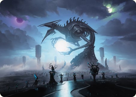 Carte d'art Zenith de Blue Sun [Phyrexia : All Will Be One Art Series] 