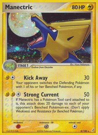 Manectric (8/100) (Estampillé) [EX : Gardiens de cristal] 