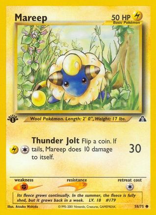 Mareep (58/75) [Neo Discovery 1ère édition] 