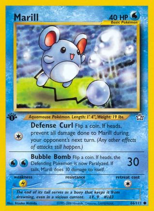Marill (66/111) [Neo Genesis 1ère édition] 