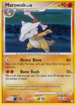 Marowak (63/146) [Diamant et Perle : l'éveil des légendes] 