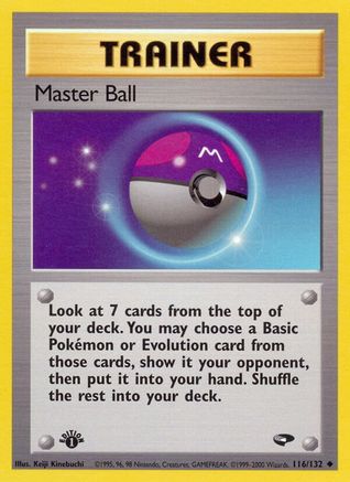 Master Ball 116  - 1st Edition - Uncommon