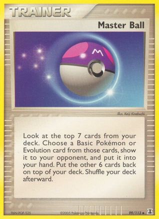 Master Ball (99/113) (Estampillé) [EX : Espèces Delta] 