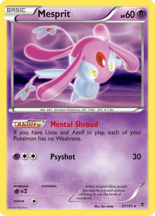 Mesprit 037  - Holofoil - Holo Rare