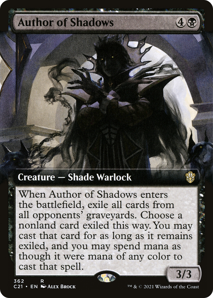 Auteur de Shadows (Extended Art) [Commander 2021] 