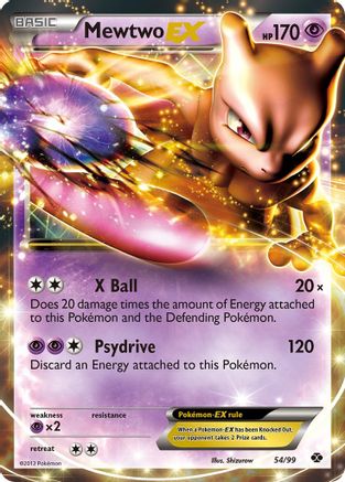 Mewtwo EX 054  - Holofoil - Ultra Rare