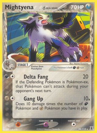 Mightyena (Delta Species)  - Reverse Holofoil - Rare