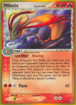 Milotic (Delta Species)/101  - Holofoil - Holo Rare
