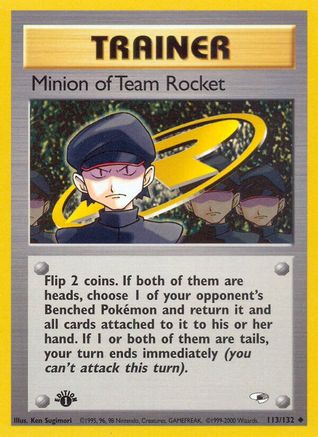 Minion of Team Rocket 113  - 1st Edition - Uncommon