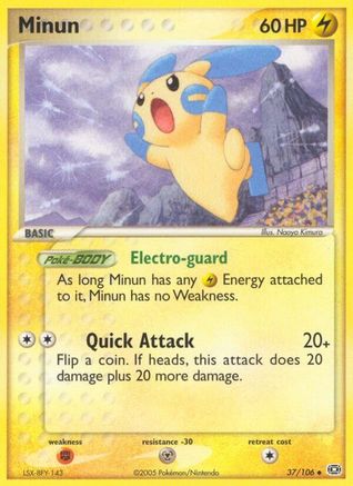 Minun  - Reverse Holofoil - Uncommon