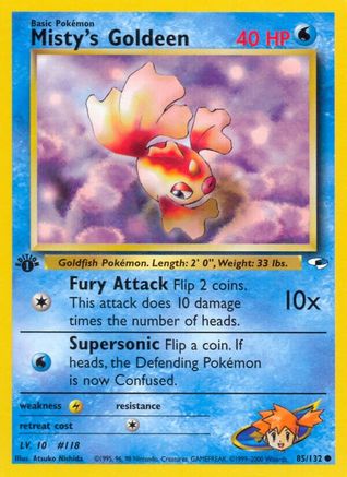 Misty's Goldeen (85) (85) 085  - 1st Edition - Common