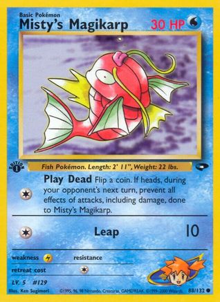 Misty's Magikarp 088  - 1st Edition - Common