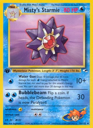 Misty's Starmie 056  - 1st Edition - Uncommon