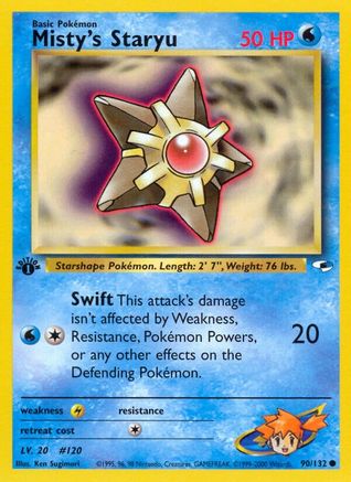 Misty's Staryu 090  - 1st Edition - Common