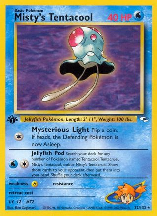 Misty's Tentacool (32/132) [Gym Heroes 1ère édition] 