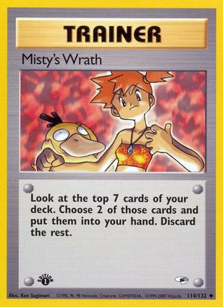 Misty's Wrath 114  - 1st Edition - Uncommon