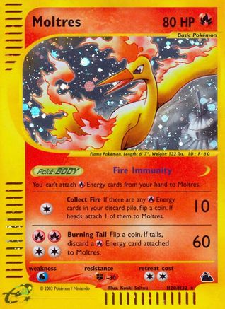 Moltres (H20)  - Holofoil - Holo Rare