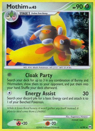 Mothim 006  - Holofoil - Holo Rare
