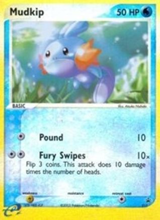 Mudkip - 010 (e-League)  - Reverse Holofoil - Promo