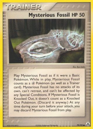 Fossile mystérieux (79/92) [EX : Créateur de légendes] 