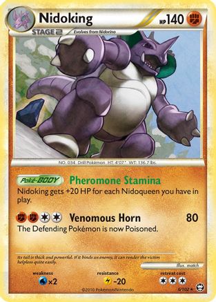 Nidoking 006  - Holofoil - Holo Rare