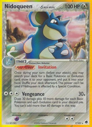 Nidoqueen (7/101) (Espèce Delta) (Estampillé) [EX : Dragon Frontiers] 